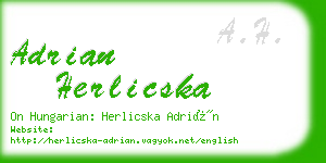 adrian herlicska business card